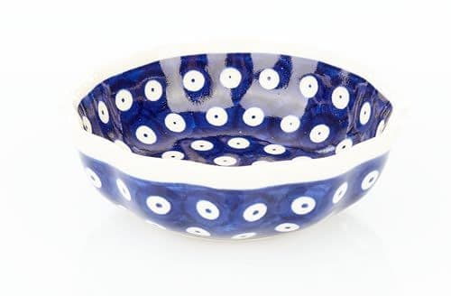 Miska ceramiczna Falmir (fala) — pawie oczko