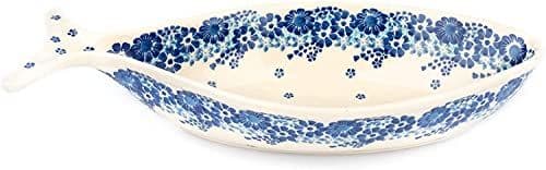 Miska Ceramiczna Ryba — kwiaty stempelkowe