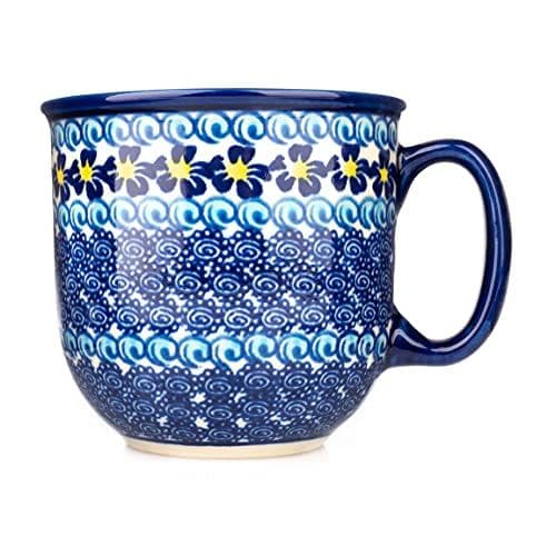 Kubek ceramiczny Wojmir 280ml — fale i spirale