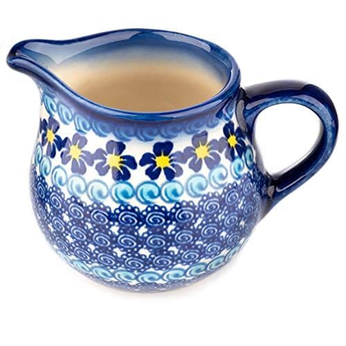 Mlecznik Ceramiczny Pękaty Milan 100ml — kwiaty malowane