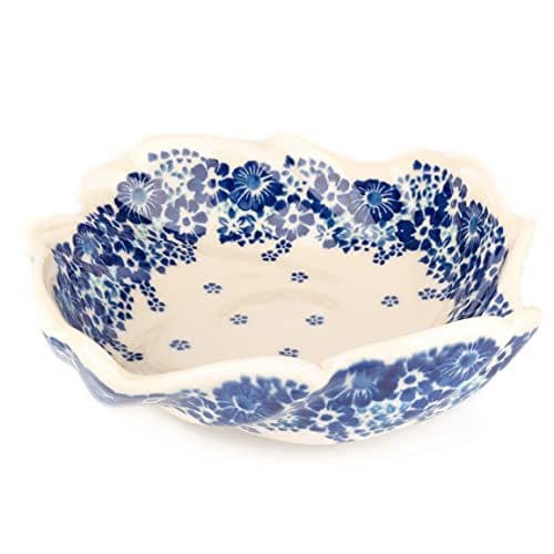 Miska Ceramiczna Kręcona Samboja — kwiaty stempelkowe