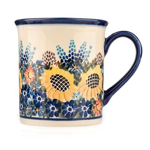 Kubek ceramiczny prosty Mirogniew 250ml — słoneczniki