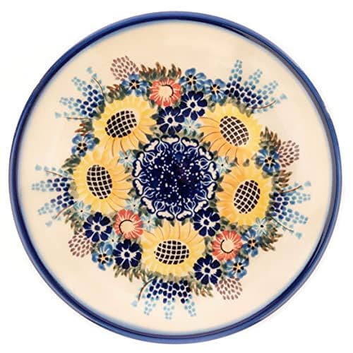 Talerz ceramiczny Deserowy Bolebor 17cm — słoneczniki