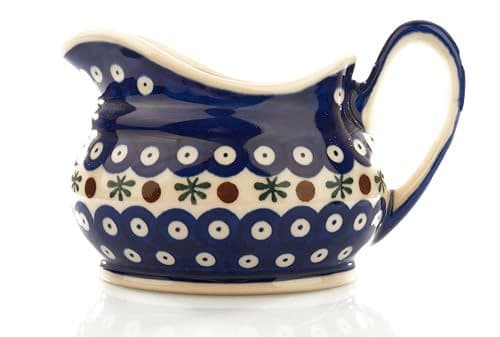 Sosjerka ceramiczna — pawie oczko z bordiurą