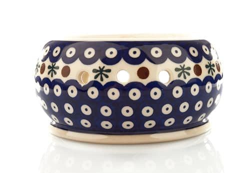Podgrzewacz ceramiczny — pawie oczko z bordiurą