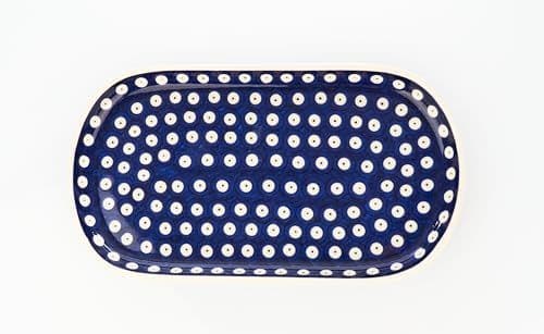 Półmisek ceramiczny duży — pawie oczko