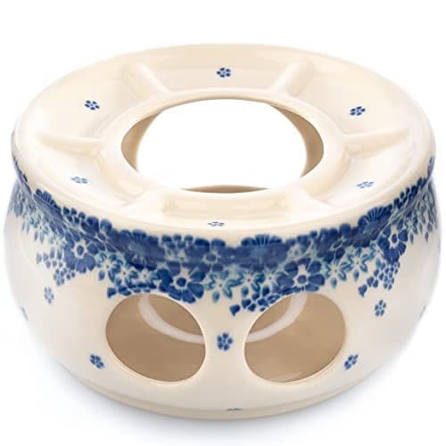Podgrzewacz Ceramiczny Do Imbryków Duży Pomir — kwiaty malowane (U212)