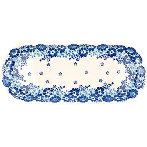 Półmisek Ceramiczny Mały Izbor 22 cm — kwiaty stempelkowe